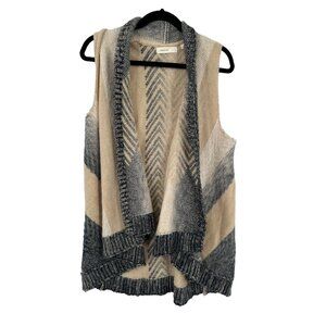 Sleeping on Snow‎ open Cardigan Sweater Womens XS Soft Neutrals Anthropologie